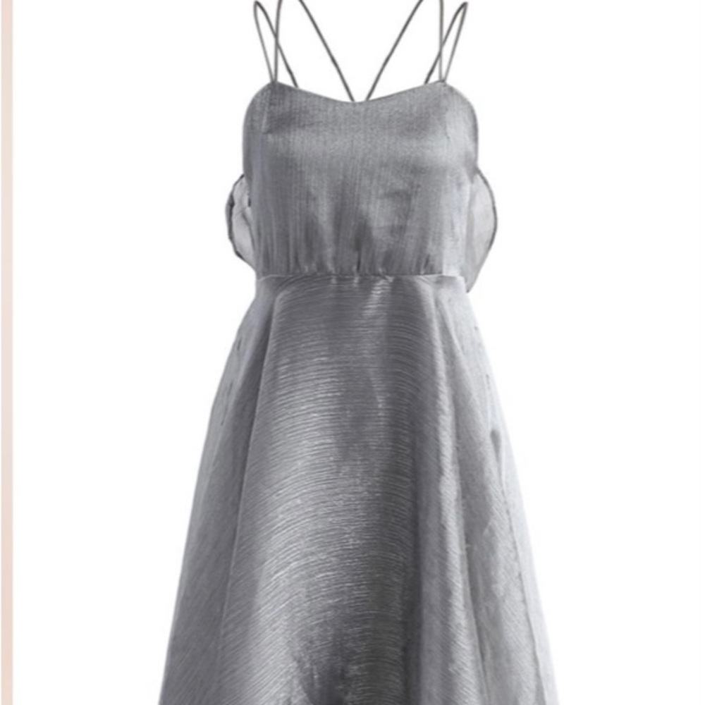 STORETS CROSS-STRAP OPEN BACK DRESS